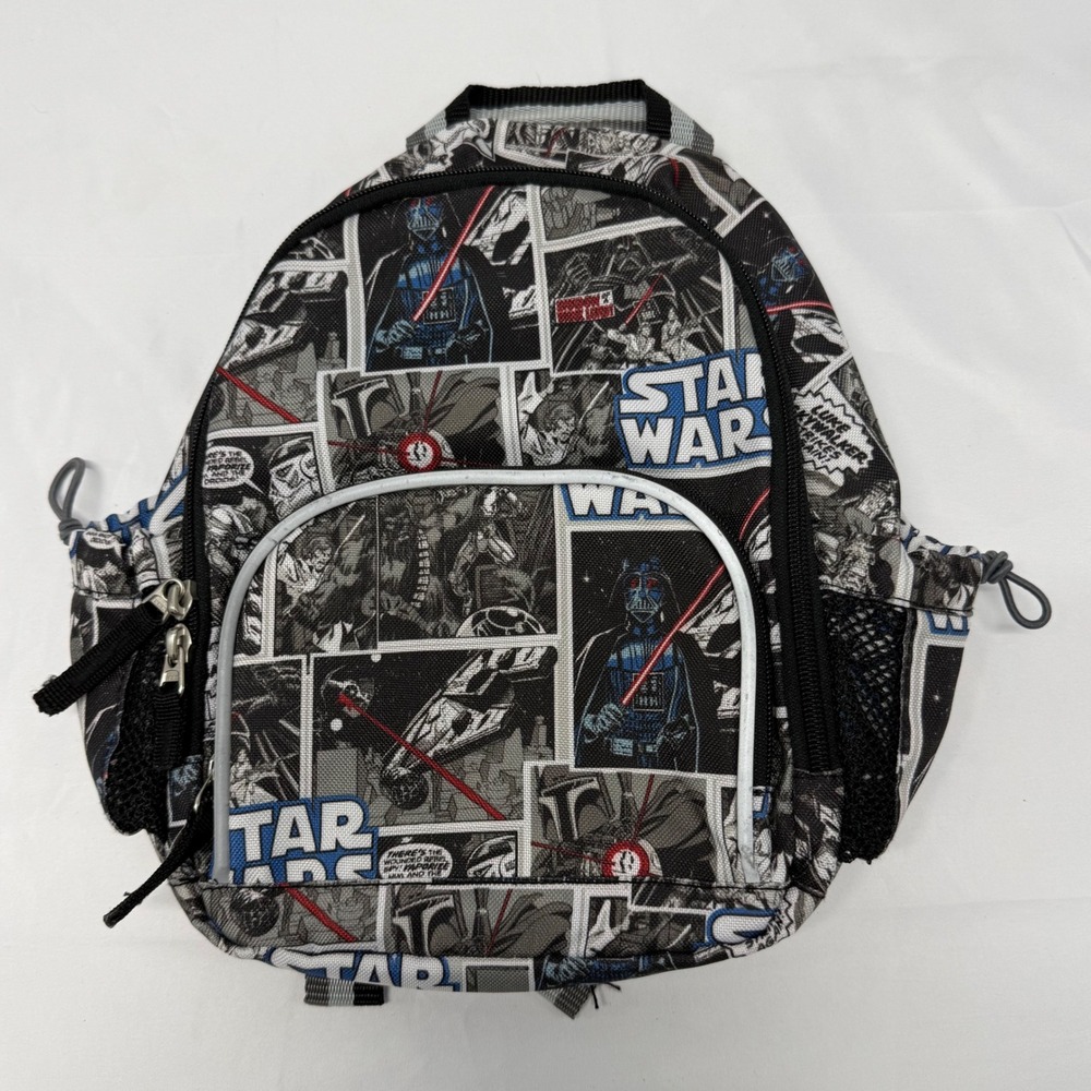 Pottery Barn Star Wars Comic Book Print Mini Backpack Darth Vader Luke Skywalker